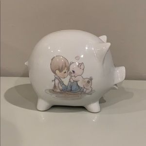 Precious Moments Vintage Ceramic Piggy Bank